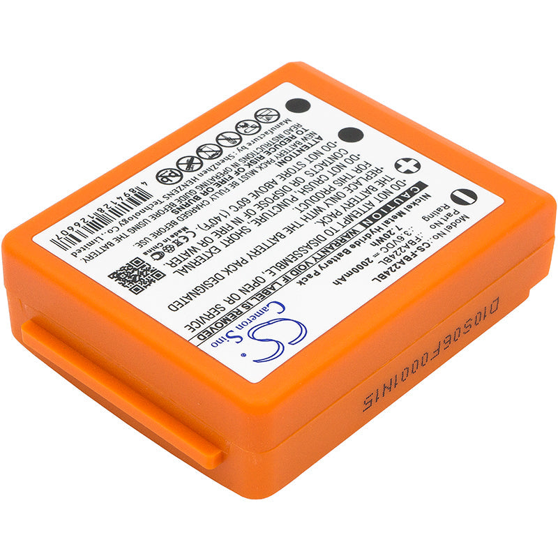 Replacement Battery for HBC  FBFUB09N – Crane Remote Control – 2000mAh / 7.20Wh / 3.6V