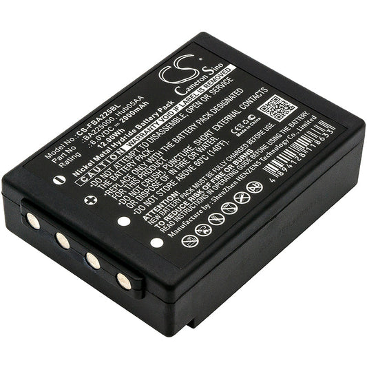 Replacement Battery for HBC  FBFUB09N – Crane Remote Control – 2000mAh / 12.0Wh / 6.0V