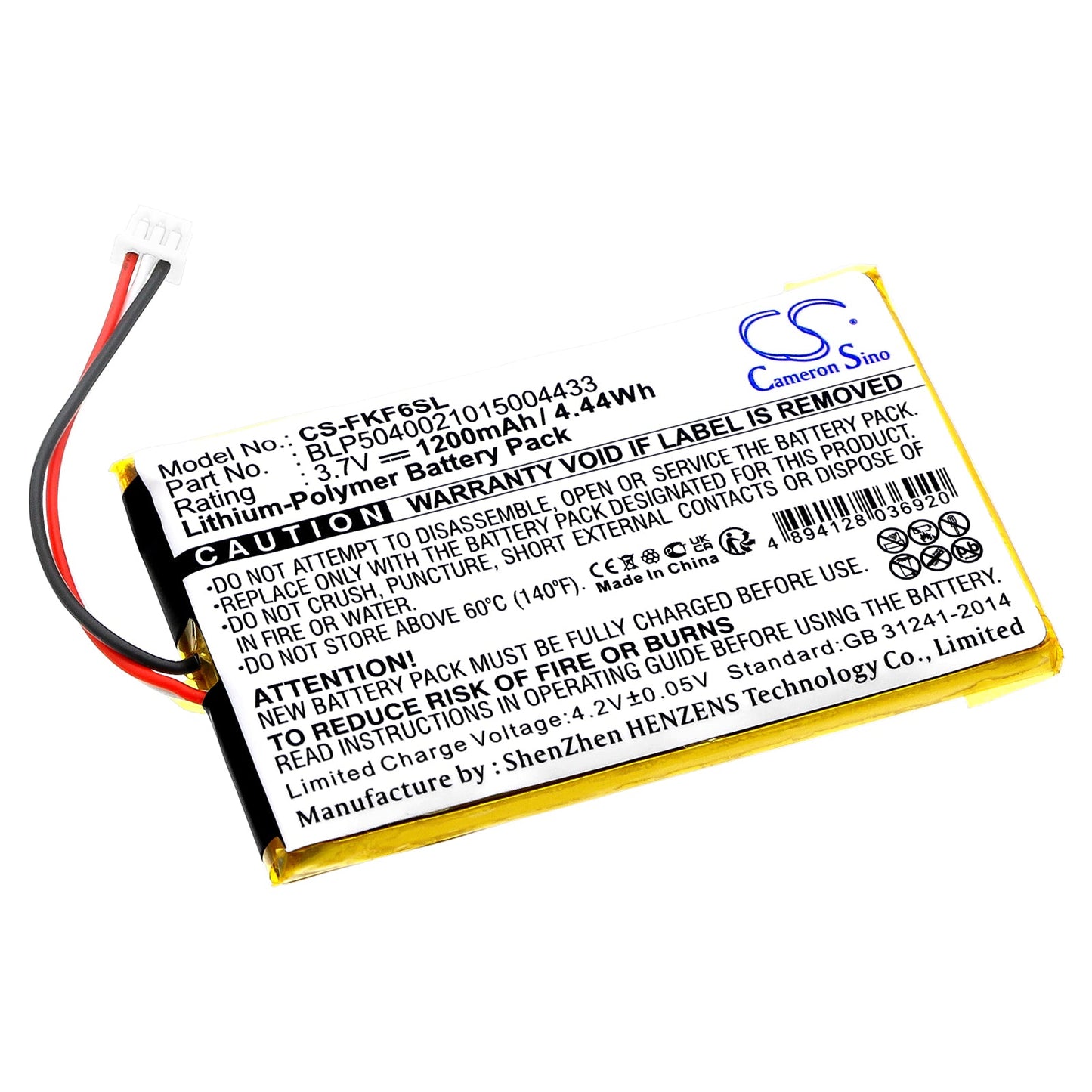 Replacement Battery for Falk  F3 – GPS, Navigator – 1200mAh / 3.7V