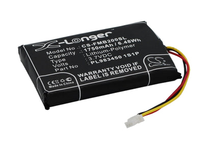 Replacement Battery for Falcom  Mambo 2 – GPS, Navigator – 1750mAh / 6.48Wh / 3.7V