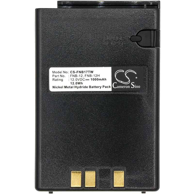 Replacement Battery for Vertex  FT-23R – Two-Way Radio – 1000mAh/12.0Wh / 12.0V