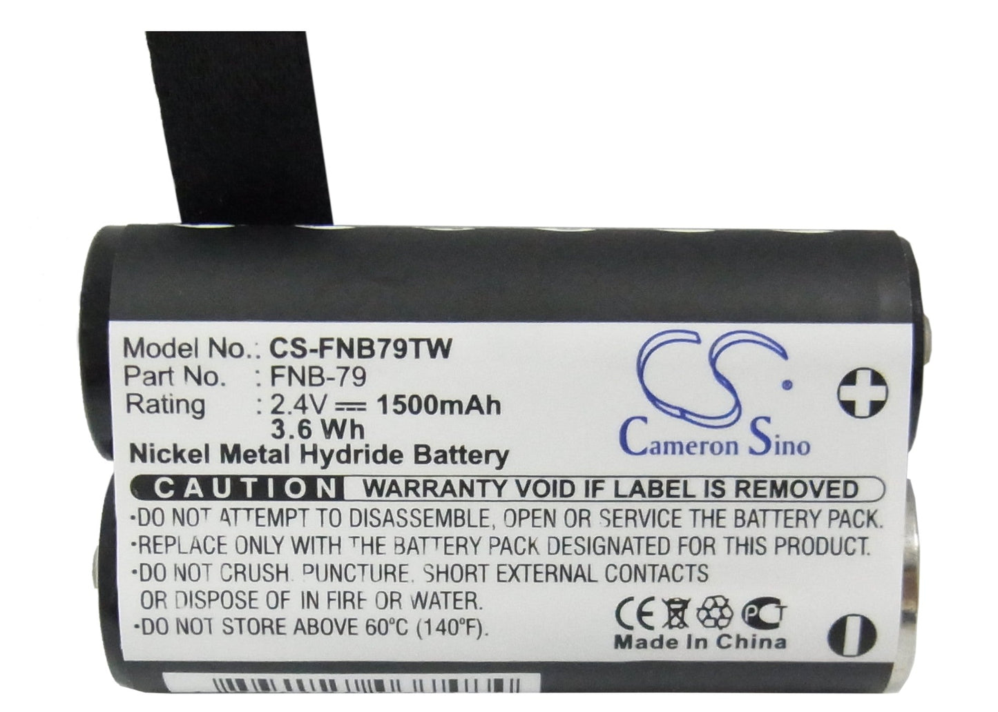 Replacement Battery for YAESU  VR-120 – Two-Way Radio – 1500mAh / 3.60Wh / 2.4V