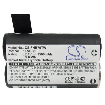 Replacement Battery for YAESU VR-120 VR-120D – 1500mAh / 3.60Wh