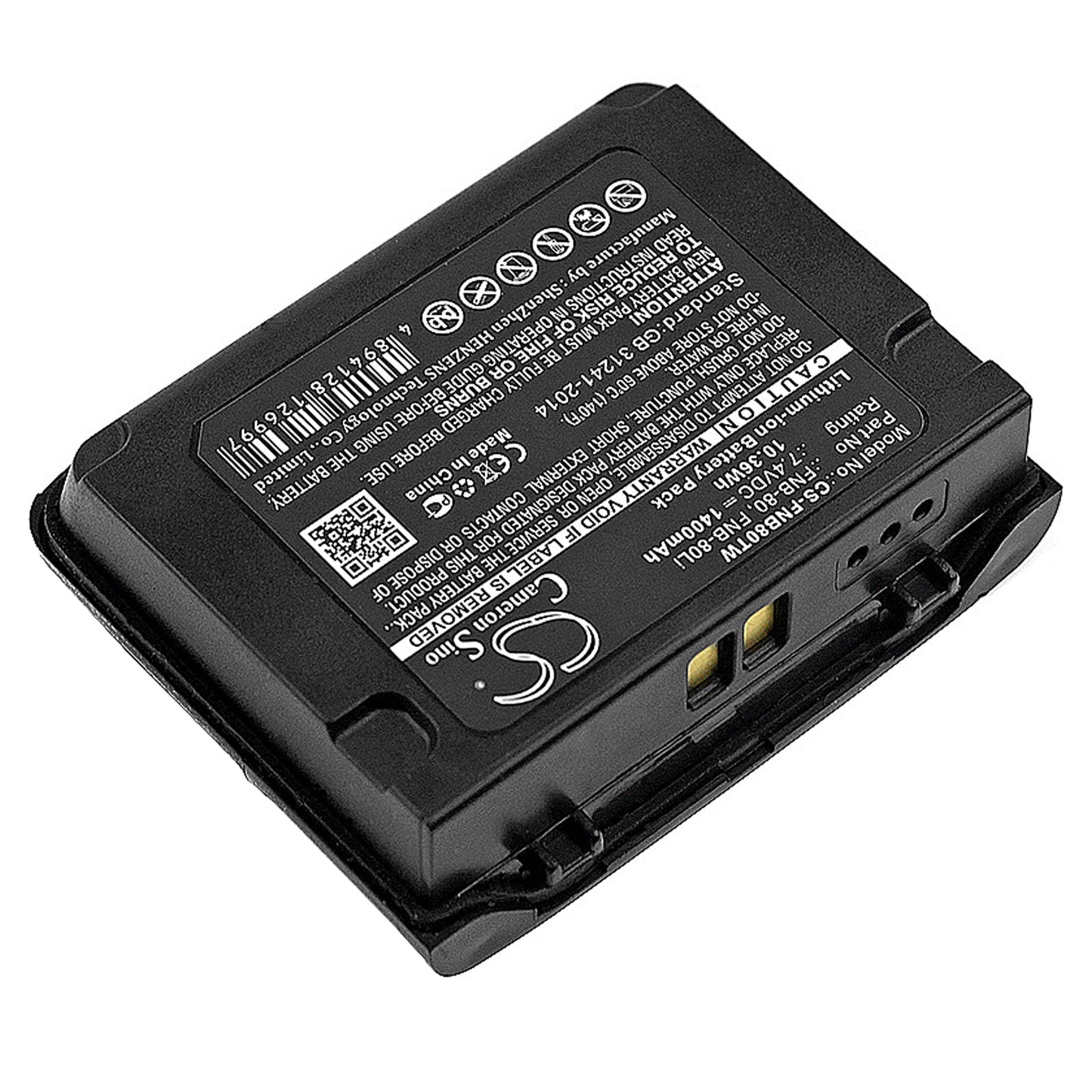 Replacement Battery for YAESU  VX-5 – Two-Way Radio – 1400mAh / 10.36Wh / 7.4V
