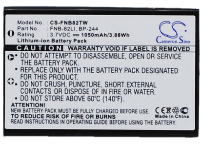 Replacement Battery for IWATSU  DC-PS8 – Two-Way Radio – 1050mAh / 3.89Wh / 3.7V
