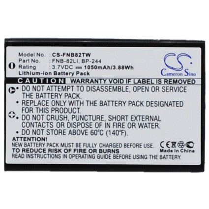 Replacement Battery for YAESU VR-160 VX-1, VX-2, – 1050mAh / 3.89Wh