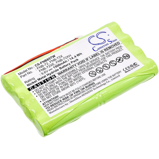 Replacement Battery for YAESU  FT-817 – Two-Way Radio – 1500mAh / 14.40Wh / 9.6V