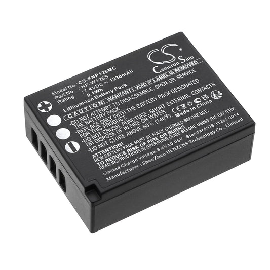 Replacement Battery for Fujifilm  FinePix HS30 – Camera – 1230mAh / 9.1Wh / 7.4V