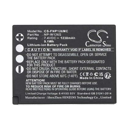 Replacement Battery for Fujifilm  FinePix HS30 – Camera – 1230mAh / 9.1Wh / 7.4V