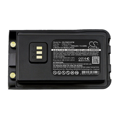 Replacement Battery for Vertex  EVX-C31 – Two-Way Radio – 1800mAh / 13.32Wh / 7.4V
