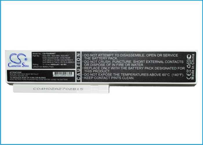 Replacement Battery for Hasee  HP550 – Notebook, Laptop – 4400mAh/48.84Wh / 11.1V