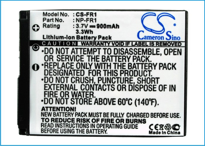 Replacement Battery for Sony  Cyber-shot DSC-F88 – Camera – 900mAh / 3.33Wh / 3.7V