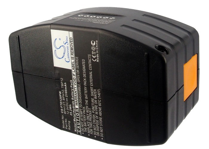 Replacement Battery for Festool  TDD12 – Power Tools – 2100mAh/25.2Wh / 12.0V