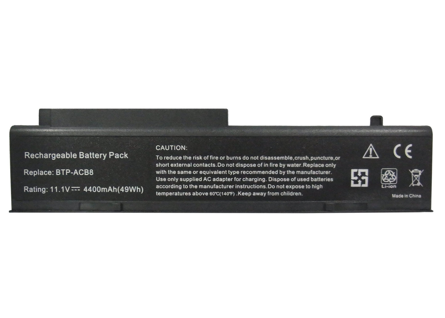 Replacement Battery for Fujitsu  Amilo A1650 – Notebook, Laptop – 4400mAh / 47.52Wh / 10.8V