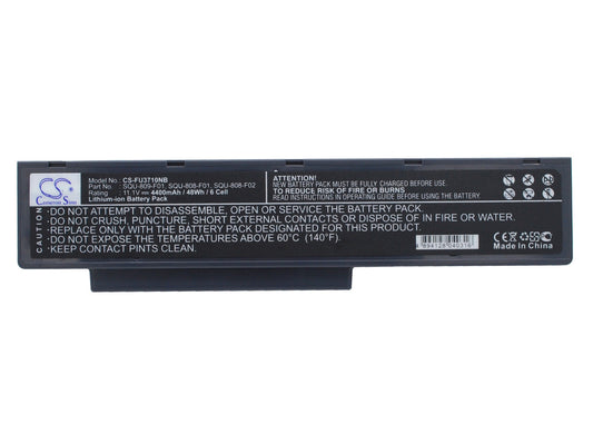 Replacement Battery for Fujitsu  Amilo Li3710 – Notebook, Laptop – 4400mAh / 48.84Wh / 11.1V