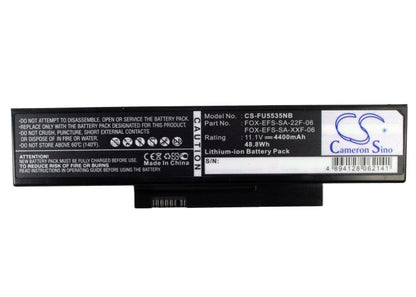 Replacement Battery for Fujitsu  Esprimo Mobile V5505 – Notebook, Laptop – 4400mAh / 48.84Wh / 11.1V