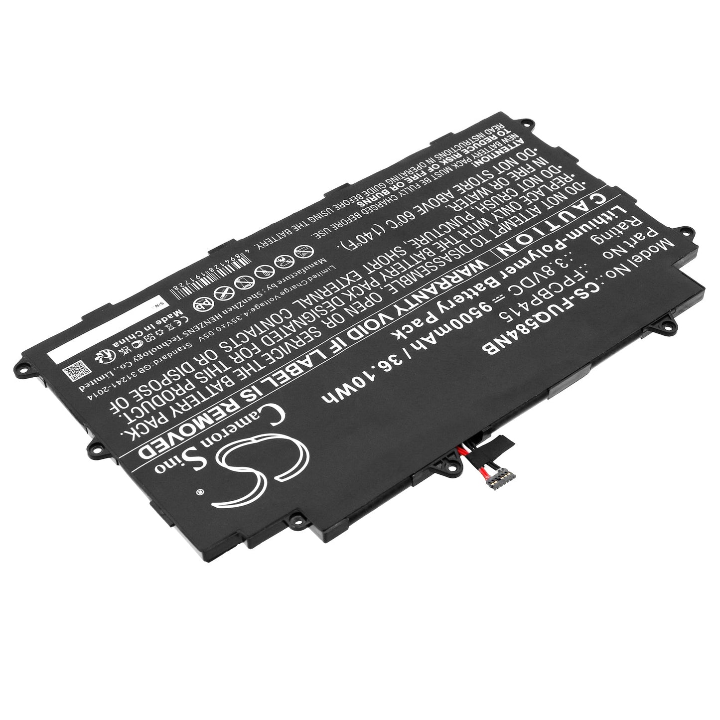 Replacement Battery for Fujitsu  Stylistic Q584 – Notebook, Laptop – 9500mAh / 36.10Wh / 3.8V