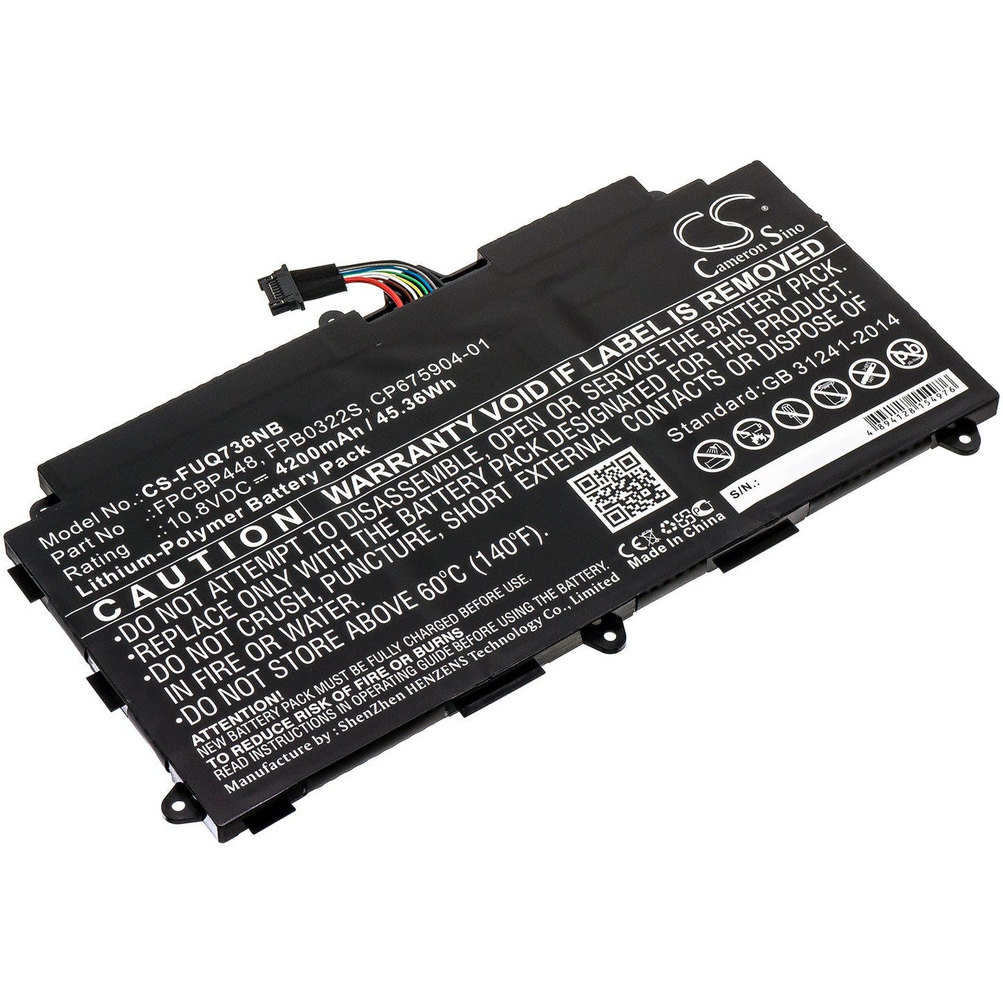 Replacement Battery for Fujitsu  Stylistic Q736 – Notebook, Laptop – 4200mAh / 45.36Wh / 10.8V