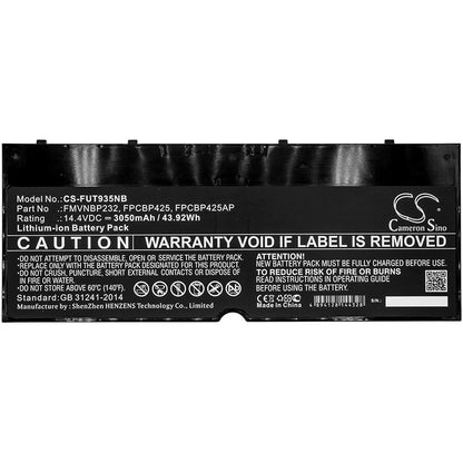 Replacement Battery for Fujitsu  Lifebook T904 – Notebook, Laptop – 3050mAh / 43.92Wh / 14.4V