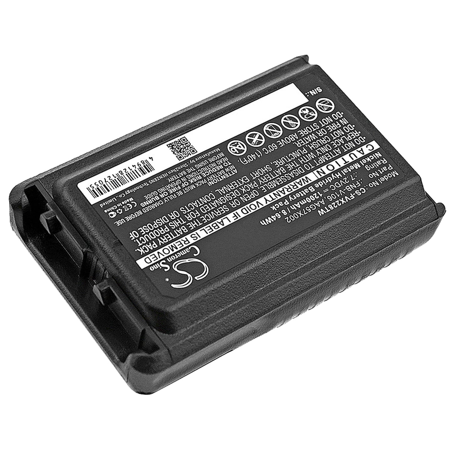 Replacement Battery for YAESU  VX-228 – Two-Way Radio – 1200mAh / 8.64Wh / 7.2V