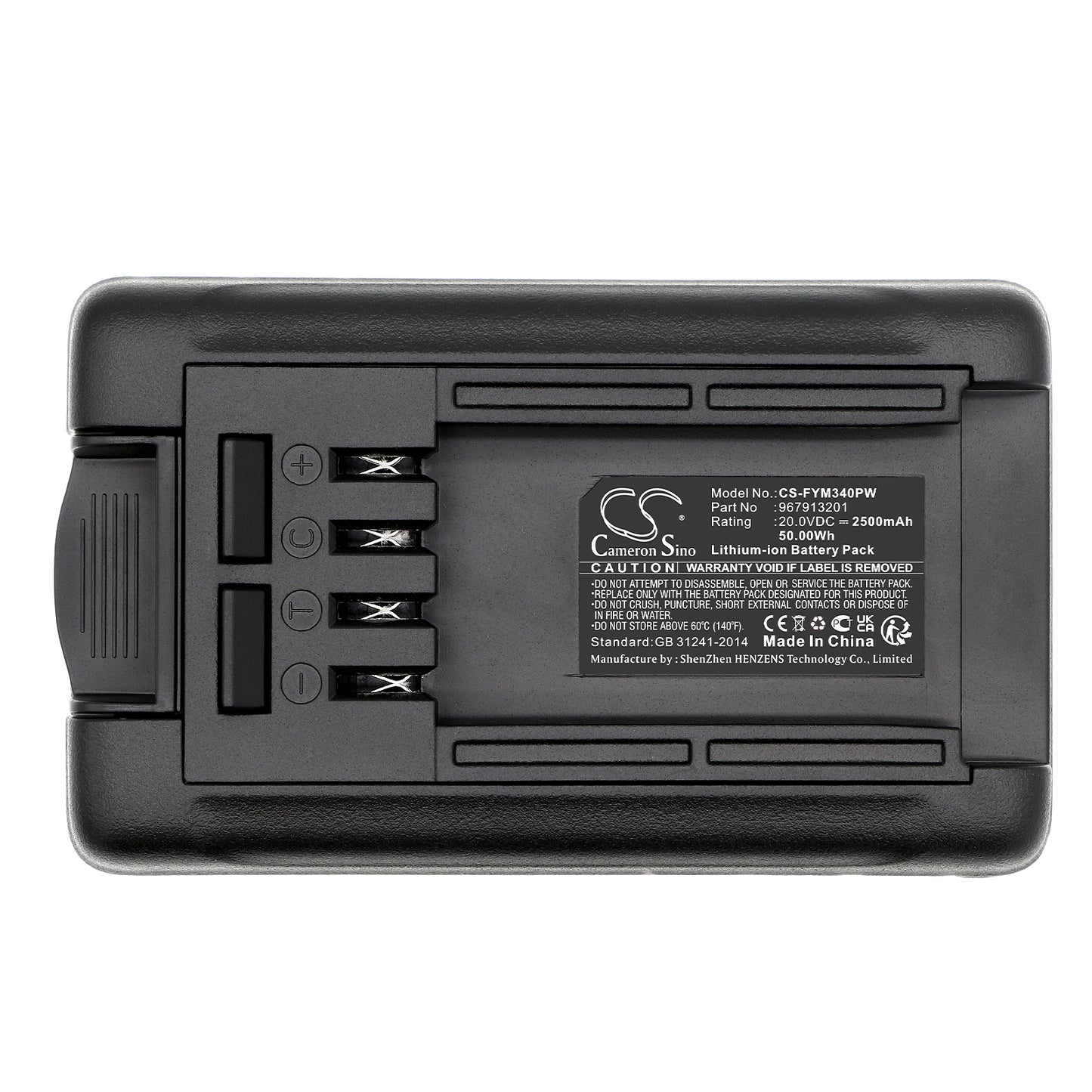 Replacement Battery for Flymo 9678648-01 C-li 20v, C-LINK 20v, – 2500mAh / 50.00Wh