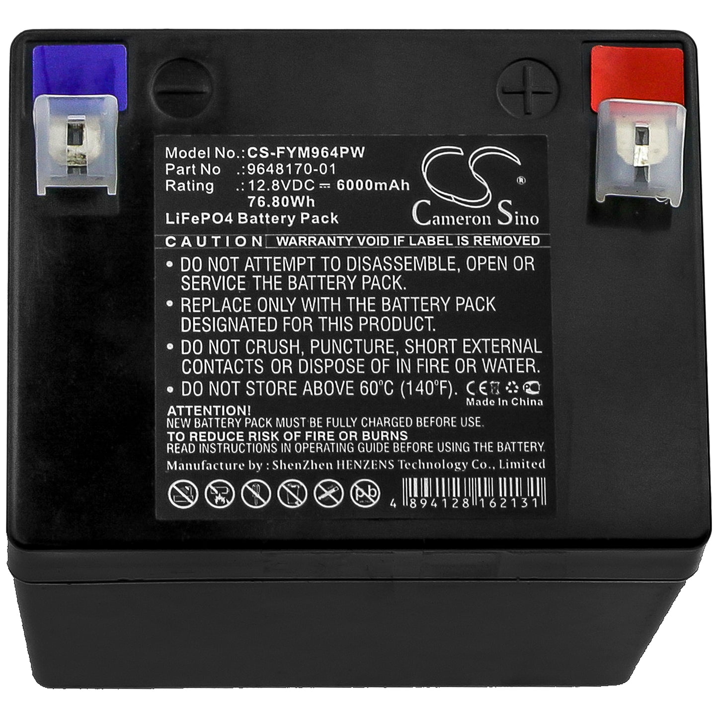Replacement Battery for Flymo Sabre Blow Attachment Sabre Blow Attachment (9646619, Sabre Cut, – 6000mAh / 76.80Wh