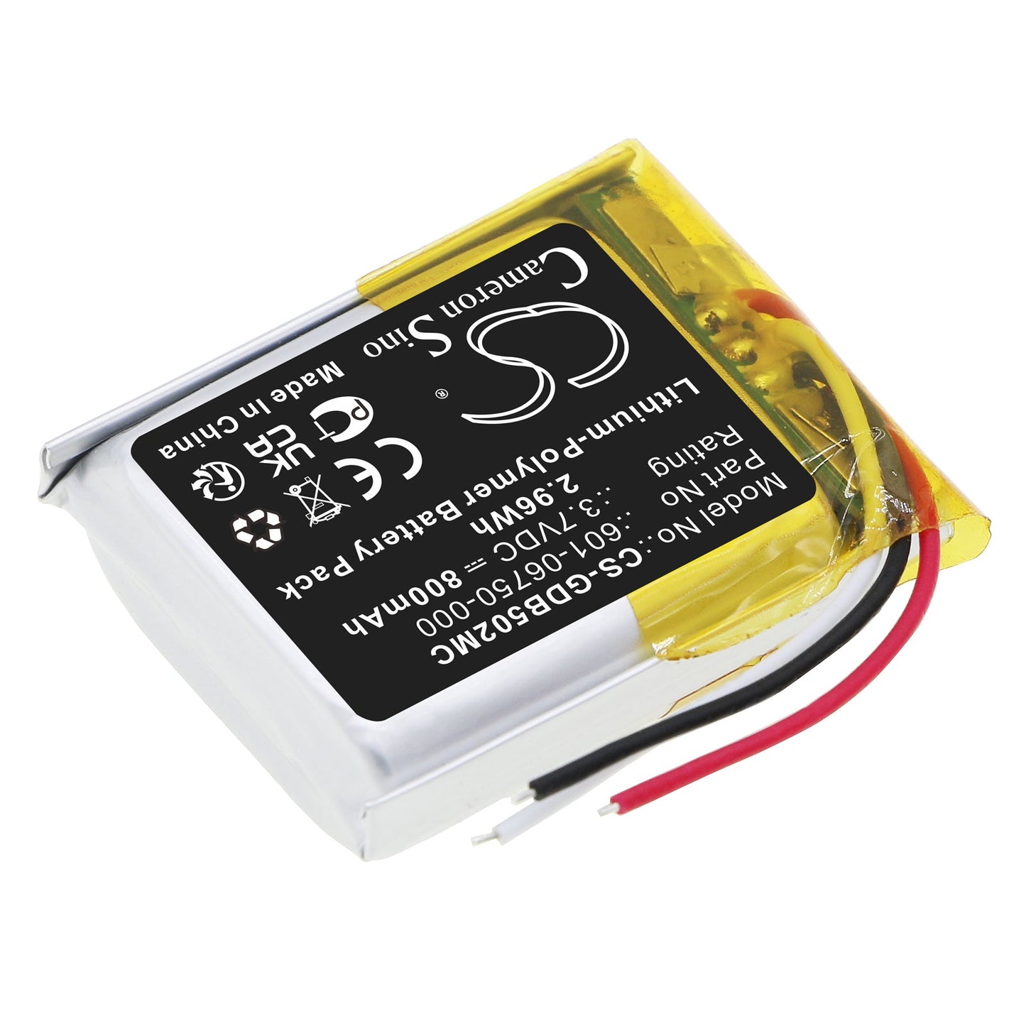 Replacement Battery for GoPro  CHDHS-101 – Camera – 800mAh / 2.96Wh / 3.7V