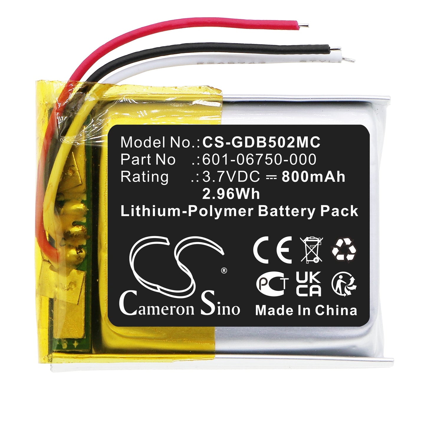 Replacement Battery for GoPro  CHDHS-101 – Camera – 800mAh / 2.96Wh / 3.7V