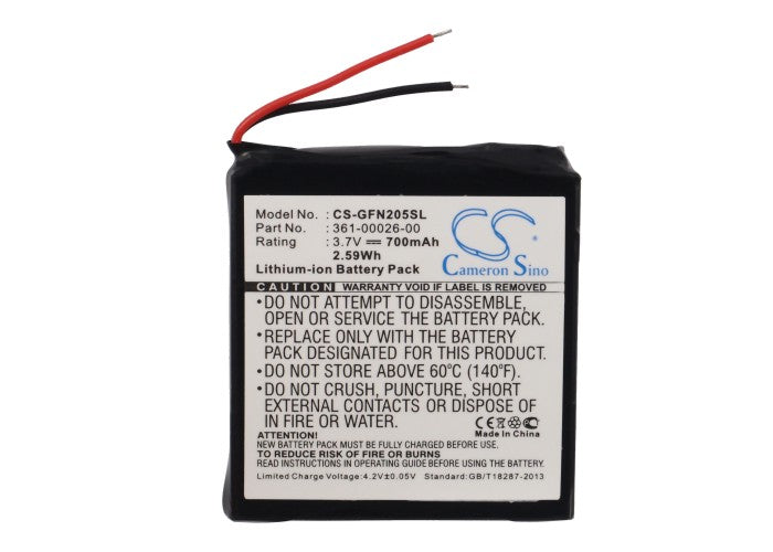 Replacement Battery for Garmin  forerunner 205 – GPS, Navigator – 700mAh / 2.59Wh / 3.7V