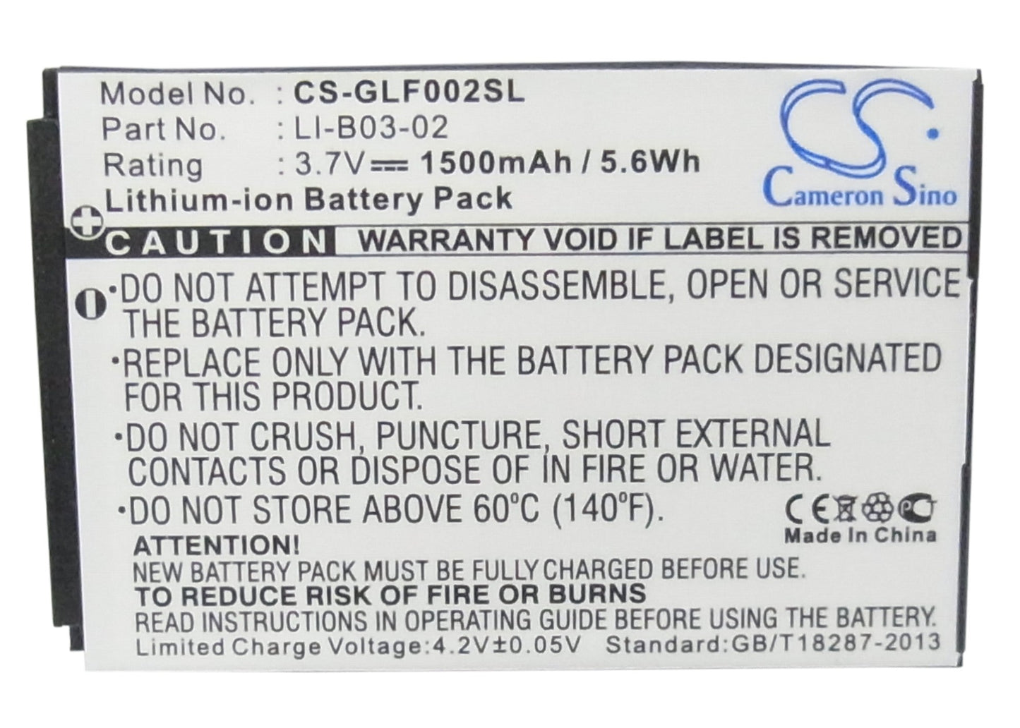 Replacement Battery for Golf Buddy  GB3 – GPS, Navigator – 1500mAh / 5.55Wh / 3.7V