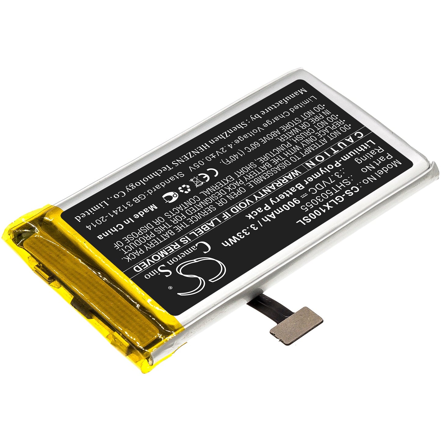 Replacement Battery for Golf Buddy  DSC-VTX-100 – GPS, Navigator – 900mAh / 3.33Wh / 3.7V