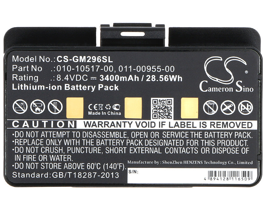 Replacement Battery for Garmin  010-00543-00 – GPS, Navigator – 3400mAh / 28.56Wh / 8.4V