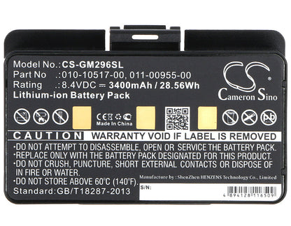 Replacement Battery for Garmin  010-00543-00 – GPS, Navigator – 3400mAh / 28.56Wh / 8.4V
