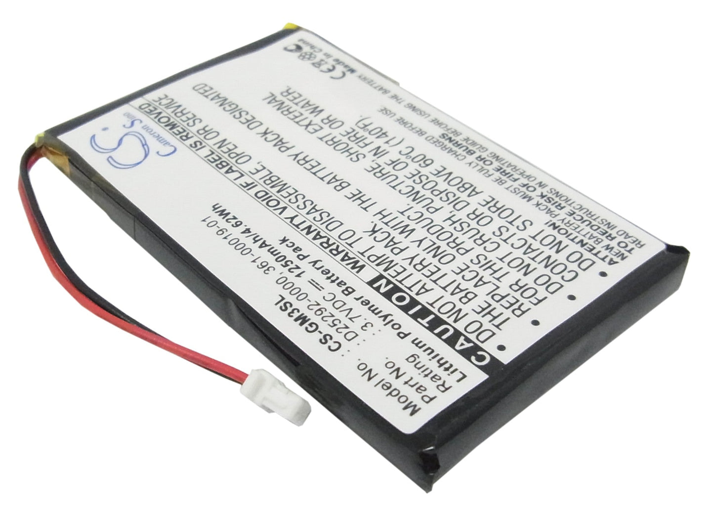 Replacement Battery for Garmin  iQue M3 – GPS, Navigator – 1250mAh / 3.7V