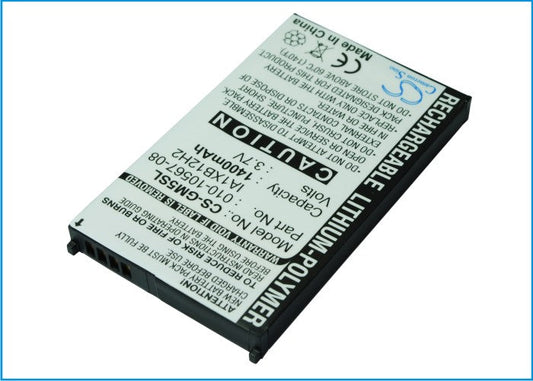 Replacement Battery for Garmin  iQue M5 – GPS, Navigator – 1400mAh / 3.7V