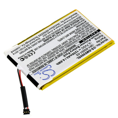Replacement Battery for Garmin  Dezl 560 – GPS, Navigator – 1250mAh / 4.63Wh / 3.7V