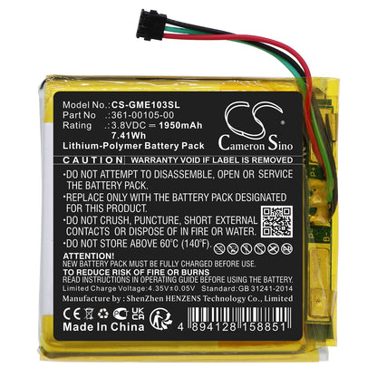 Replacement Battery for Garmin  Edge 1030 – GPS, Navigator – 1950mAh / 7.41Wh / 3.8V