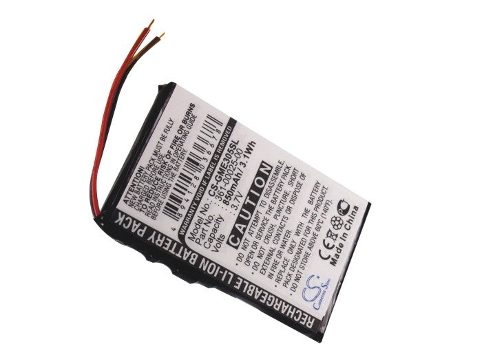 Replacement Battery for Garmin  Edge 305 – GPS, Navigator – 850mAh/3.1Wh / 3.7V
