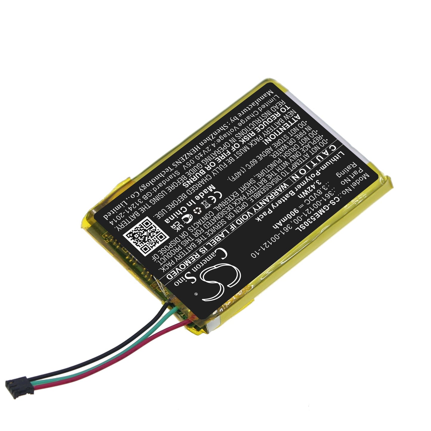 Replacement Battery for Garmin  Edge 530 – GPS, Navigator – 900mAh / 3.42Wh / 3.8V