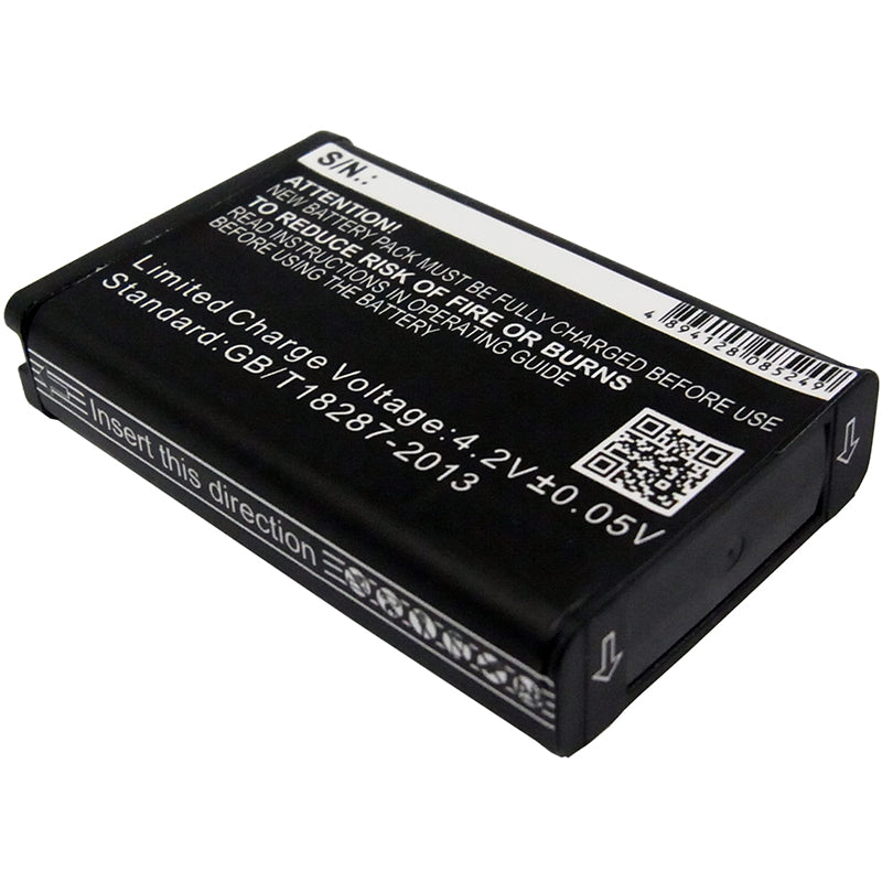 Replacement Battery for Garmin  E1GR – Camera – 1800mAh / 6.66Wh / 3.7V