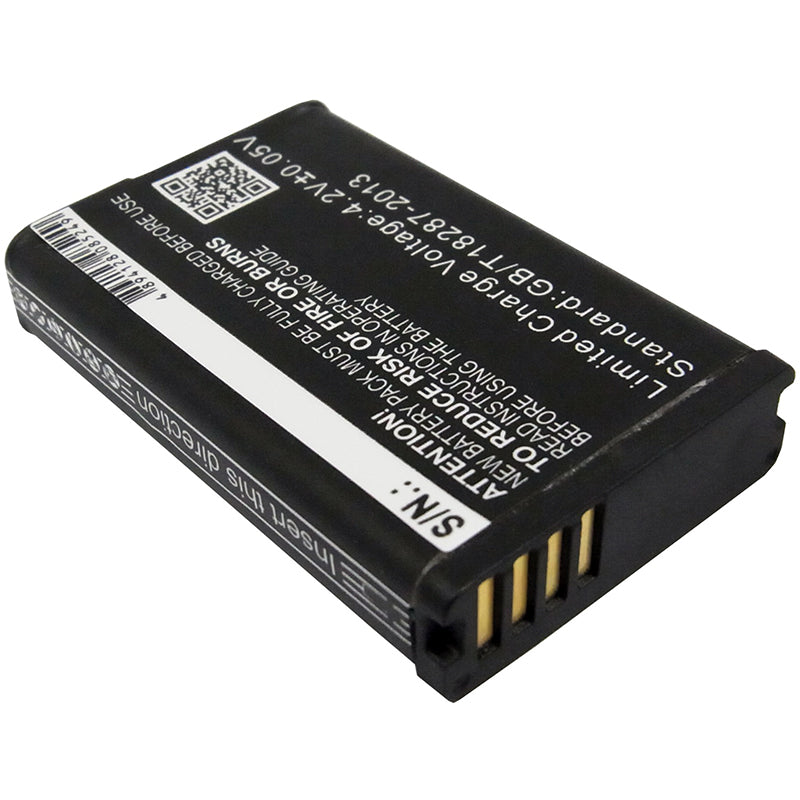 Replacement Battery for Garmin  E1GR – Camera – 1800mAh / 6.66Wh / 3.7V