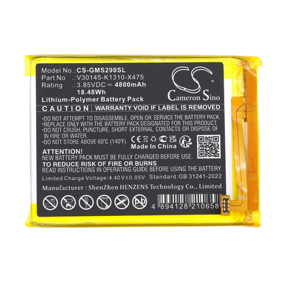 Replacement Battery for Gigaset  GS290 – Mobile, SmartPhone – 4800mAh / 18.48Wh / 3.85V