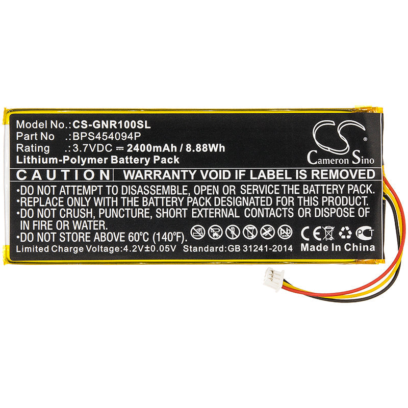 Replacement Battery for Geneva  WorldRadio – DAB Digital – 2100mAh / 7.77Wh / 3.7V