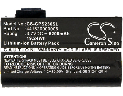 Replacement Battery for Topcon  FC-236 – Barcode Scanner – 5200mAh / 19.24Wh / 3.7V