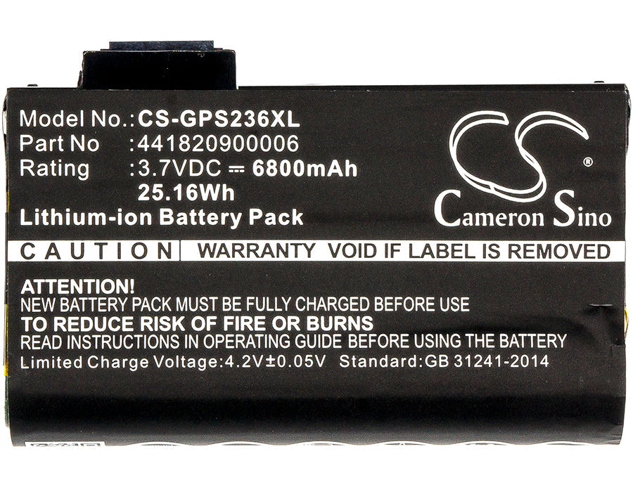 Replacement Battery for Sokkia  SHC-236 – Barcode Scanner – 6800mAh / 25.16Wh / 3.7V