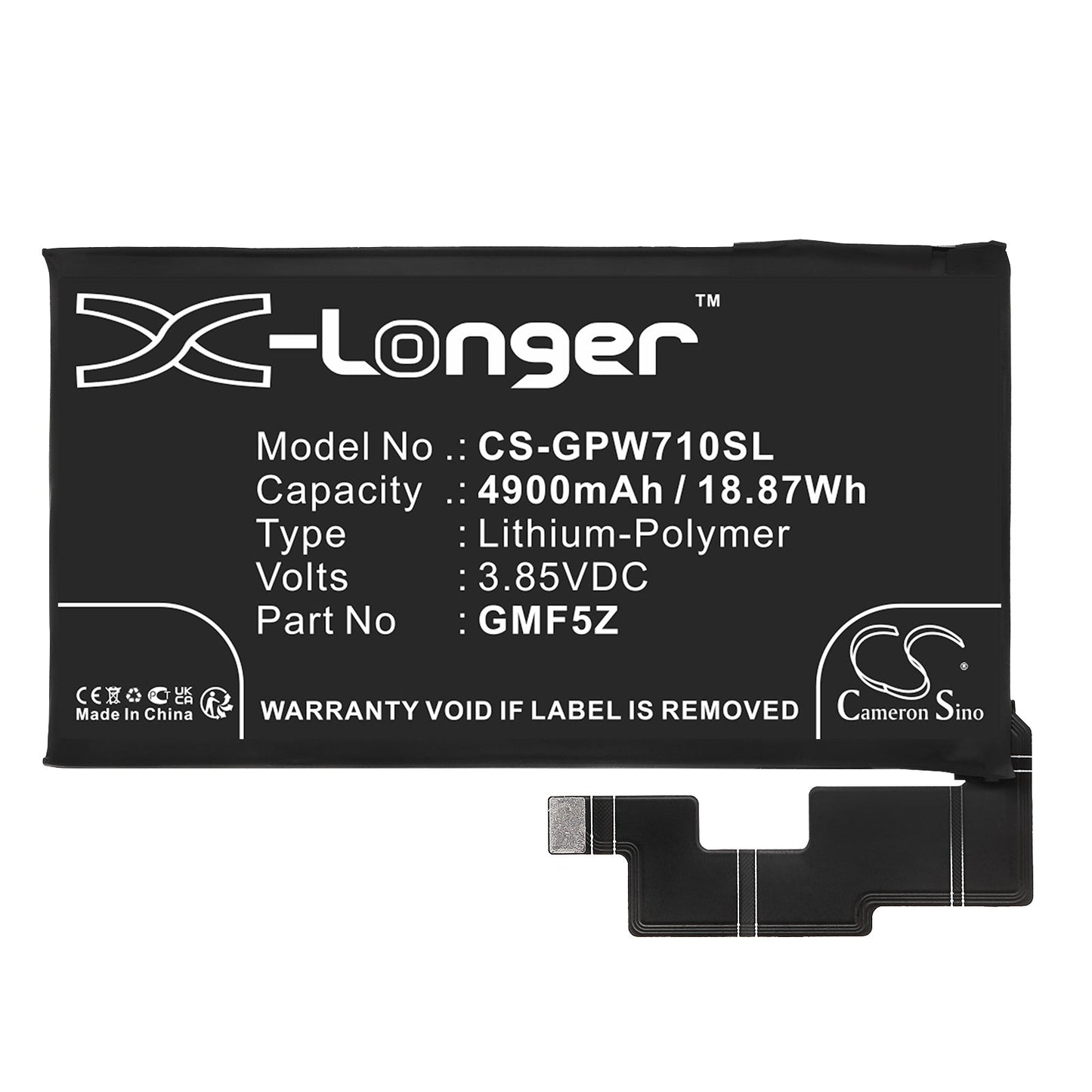 Replacement Battery for Google  Pixel 7 Pro – Mobile, SmartPhone – 4900mAh / 18.87Wh / 3.85V