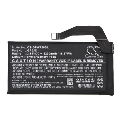 Replacement Battery for Google  Pixel 7A – Mobile, SmartPhone – 4200mAh / 16.17Wh / 3.85V