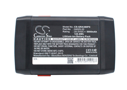 Replacement Battery for Gardena 648872 8838, 8838-20, – 5000mAh / 125.00Wh