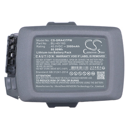 Replacement Battery for Gardena 115iHD45 – 2000mAh / 80.00Wh