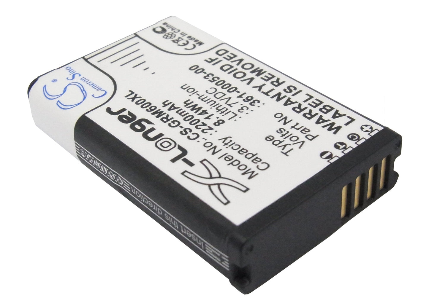 Replacement Battery for Garmin  Alpha 200 – GPS, Navigator – 2200mAh / 8.14Wh / 3.7V